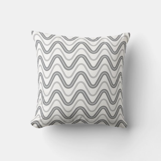 Wavy Lines Kissen (Vorderseite)