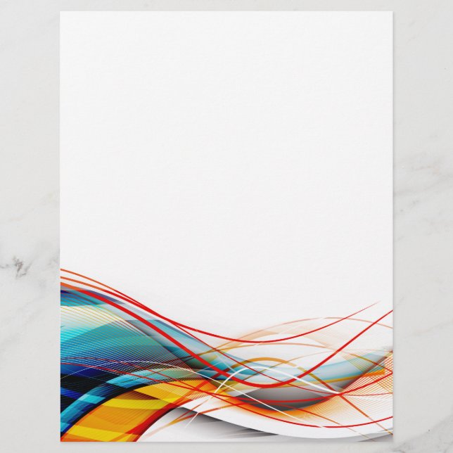 Wavy Lines Moderne Wissenschaft und Technologie Flyer (Vorne)