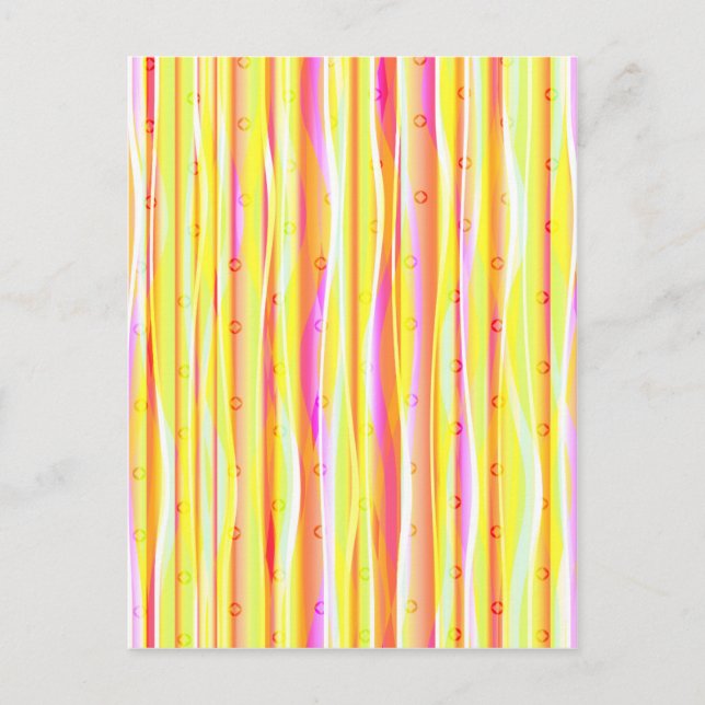 Wavy Lines Postkarte (Vorderseite)