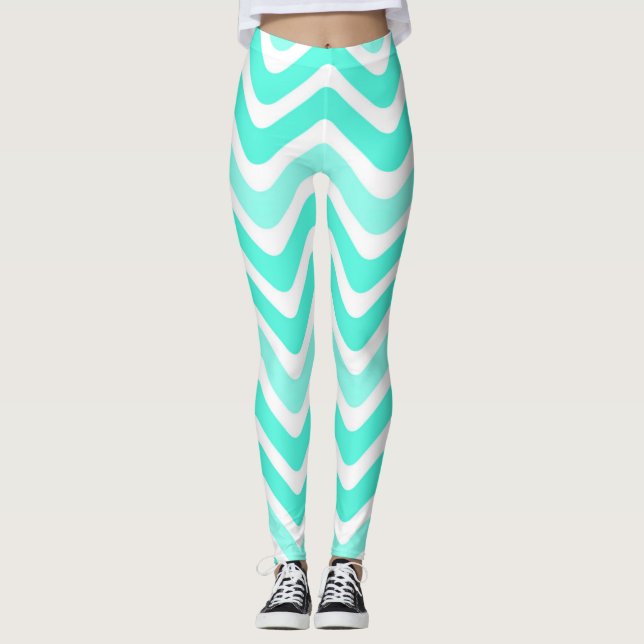 Wavy Lines Women's Leggings (Vorderseite)