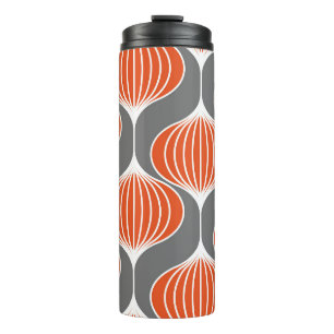Wavy Linien: geometrisches Vintages Muster. Thermosbecher