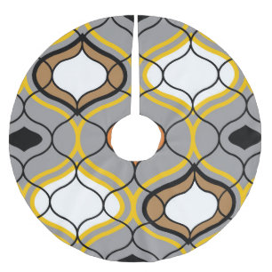 Wavy Linien, nahtlos geometrisches Muster. Polyester Weihnachtsbaumdecke