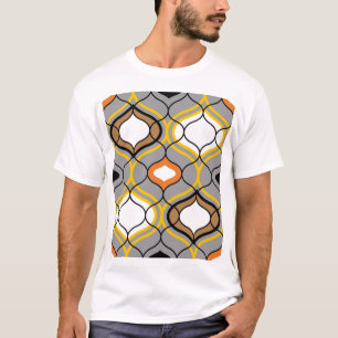 Wavy Linien, nahtlos geometrisches Muster. T-Shirt