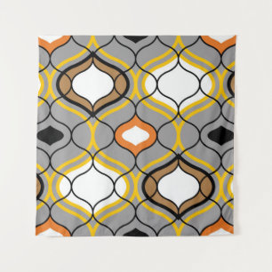 Wavy Linien, nahtlos geometrisches Muster. Wandteppich