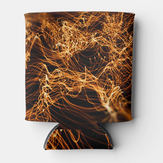 Wavy Linien, runde Teilchen, Stringtheorie. Dosenkühler (Vorderseite)