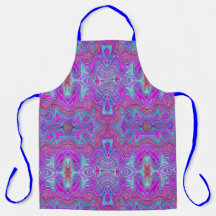 Wavy Magenta und Blue Trippy Marble Muster