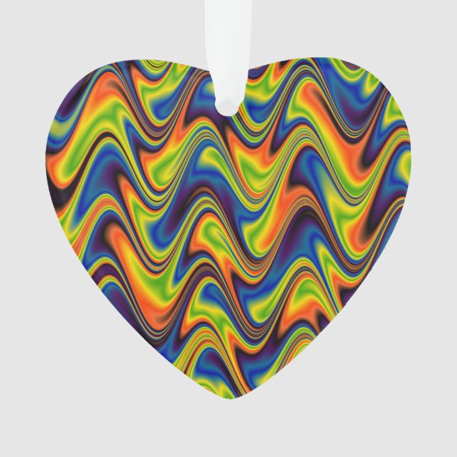 Wavy Multicolor Abstrakt Ornament (Vorderseite)
