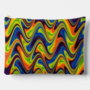 Wavy Multicolor Abstrakt Zubehörtasche