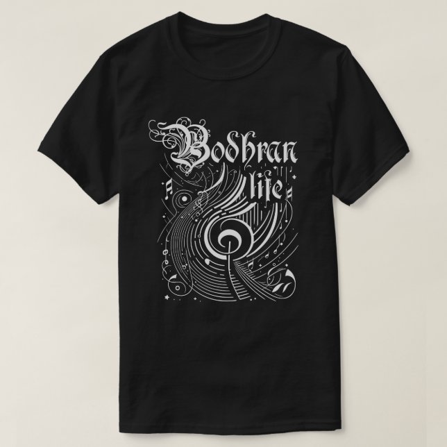Wavy Music Bodhran Life T-Shirt (Design vorne)