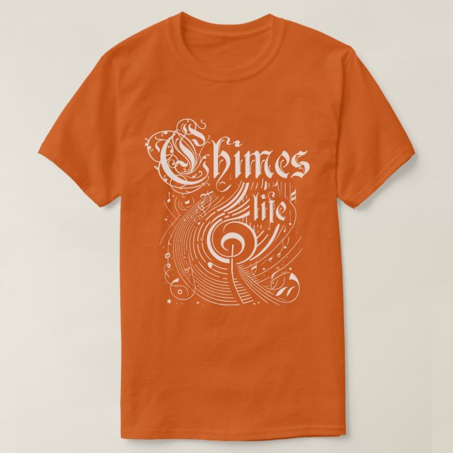 Wavy Music Chimes T-Shirt (Design vorne)