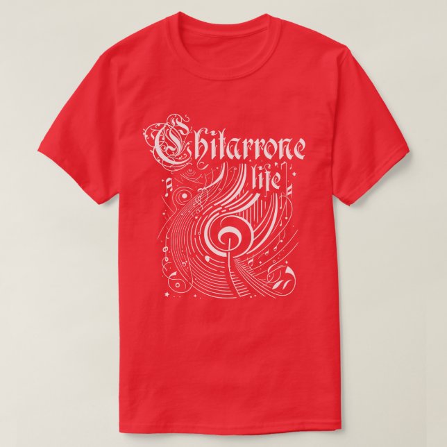 Wavy Music Chitarrone Life T-Shirt (Design vorne)