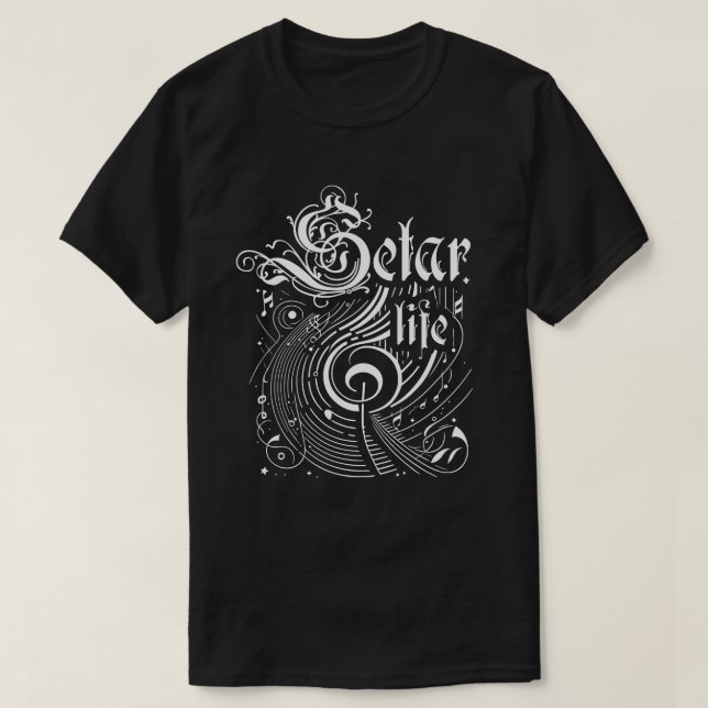 Wavy Music Setar Life T-Shirt (Design vorne)