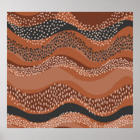 Wavy Natural Geo: Minimalistisch nahtlos.