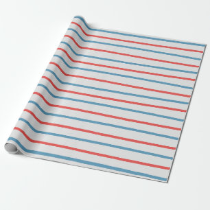 Wavy Nautical Stripes Geschenkpapier