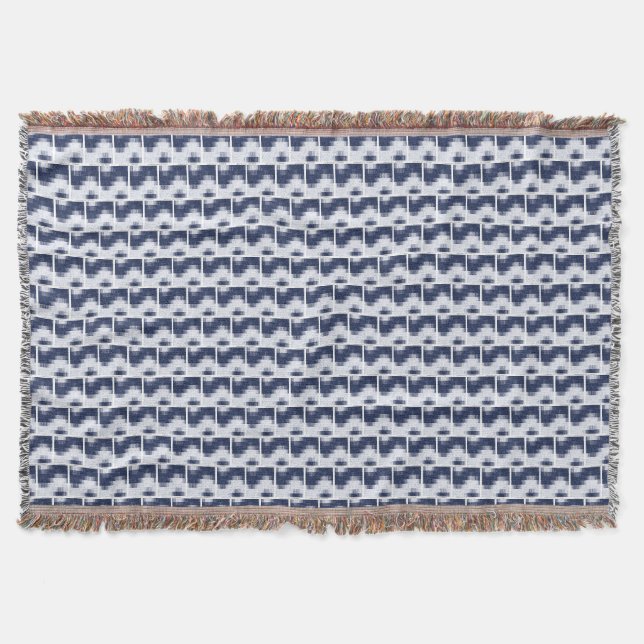 Wavy Ocean Cotton Blanket Decke (Vorderseite)