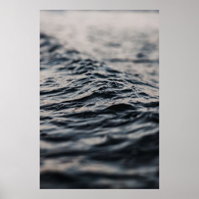 Wavy Ocean tagsüber Poster (Vorne)
