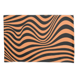 Wavy Optical Illusion Muster Kissenbezug