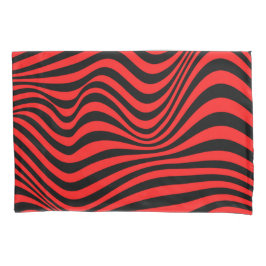 Wavy Optical Illusion Muster Kissenbezug