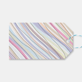 Wavy Pastel Colors Geschenkanhänger