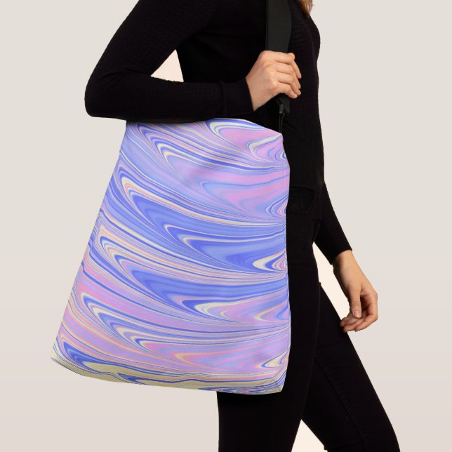 Wavy Pastel Tragetaschen Mit Langen Trägern (Von Nahem)