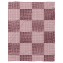 Wavy Patched Faded Rose/Rose Gold Plaid