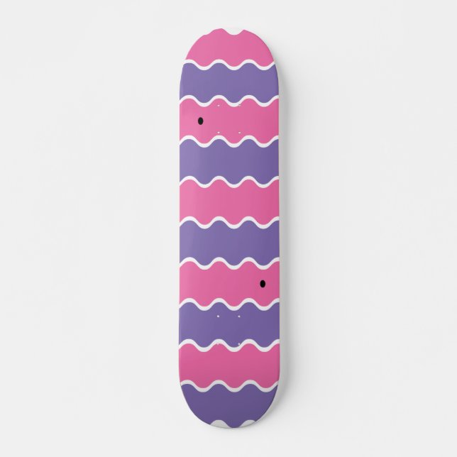 Wavy Pattern  Skateboard (Vorne)
