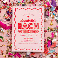 Wavy Pink Lights Bachelorette Wochenende Ausflug