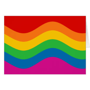 Wavy Rainbow Stripes