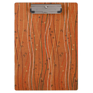 Wavy Red Stripes japanisch Abstrakt Klemmbrett