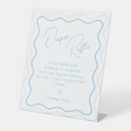 Wavy Scallop Retro Baby Boy Duschdusche Windelwann Sockelschild