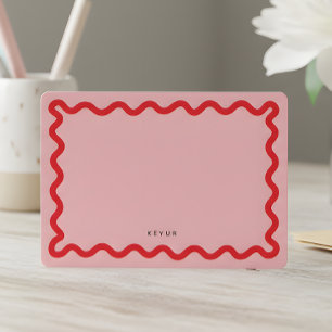Wavy Simple Stationery Note Card Mitteilungskarte