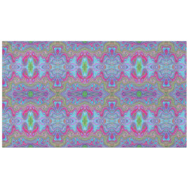 Wavy Sky Blue Multicologe Trippy Muster Tischdecke