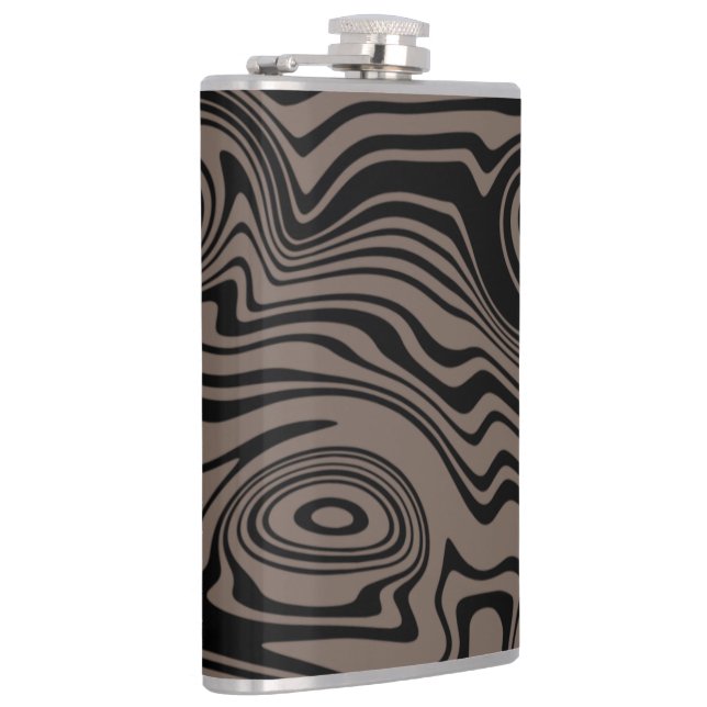 Wavy Strip Flask oder Color wählen Flachmann (Rechts)