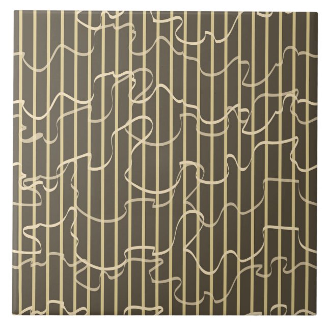 Wavy Strip Pistachio Fliese (Vorderseite)