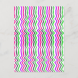 Wavy Stripe 2014 Postkarte
