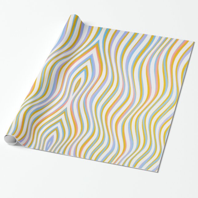 Wavy Stripes Geschenkpapier (Ungerollt)