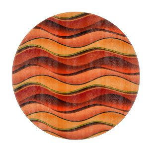 Wavy Stripes: Nahtloses Muster. Schneidebrett