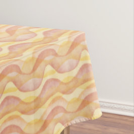 Wavy Strips, gelb und orange Tischdecke