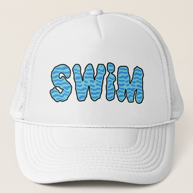 Wavy Swim Hat Truckerkappe (Vorderseite)