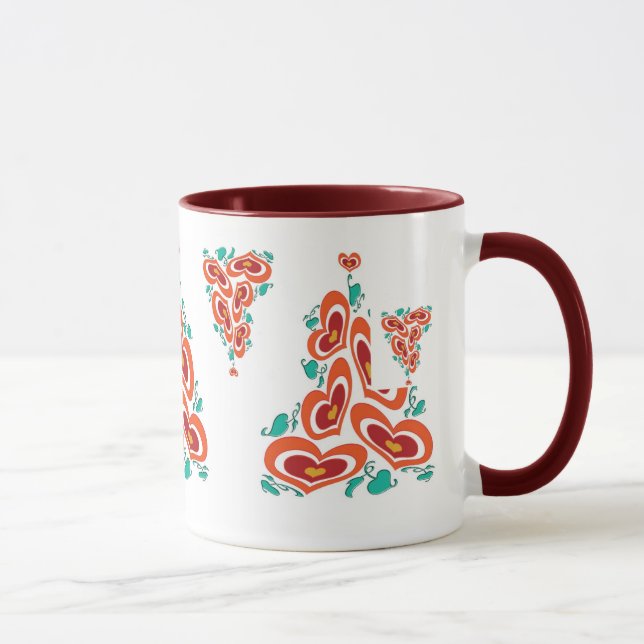 Wavyheart-Design-Tasse Tasse (Rechts)