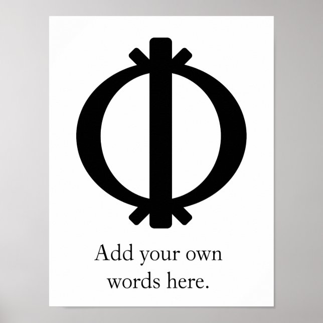 Wawa Aba | Symbol der Härte und Widerstandsfähigke Poster (Vorne)