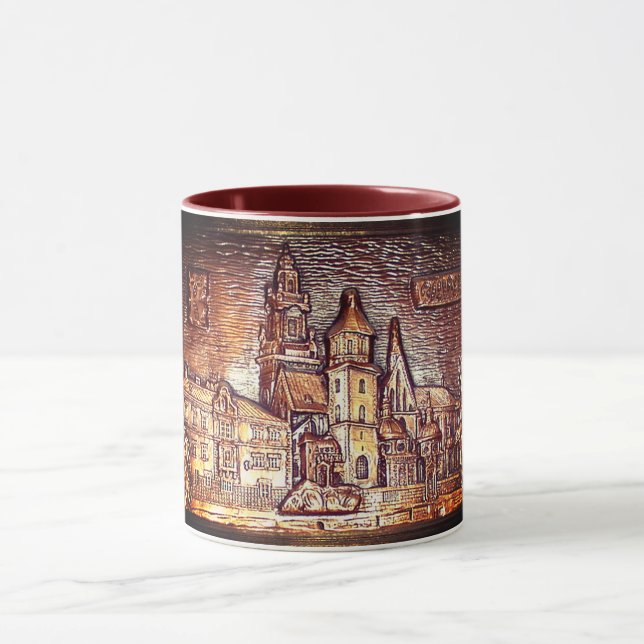 WAWEL CASTLE KRAKOW POLAND COPPER  MUG TASSE (Zentrum)
