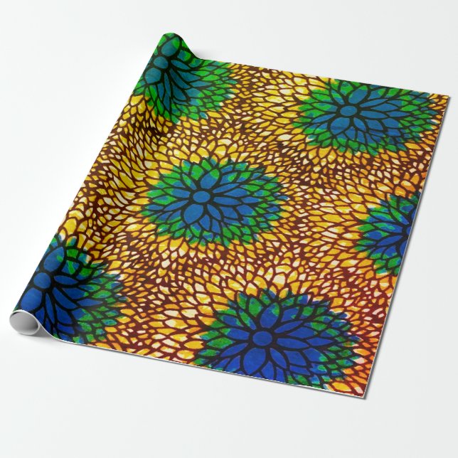Wax Africain Geschenkpapier (Ungerollt)