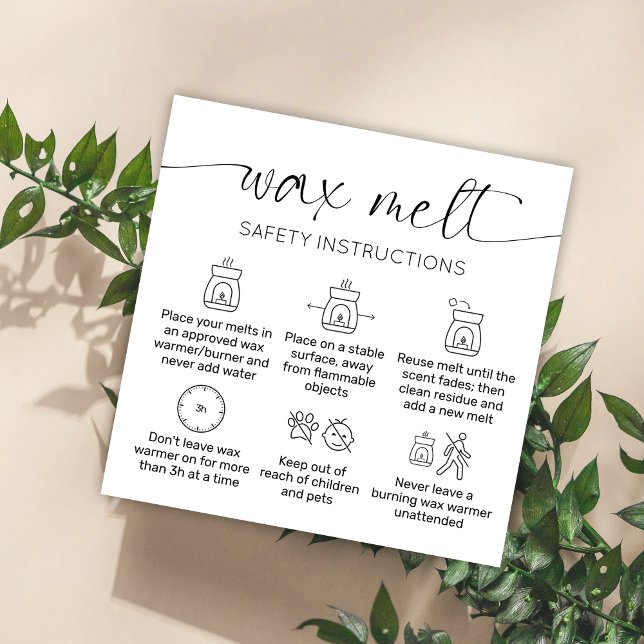 Wax Melts Care Vielen Dank Karte Elegantes Skript  (Von Creator hochgeladen)