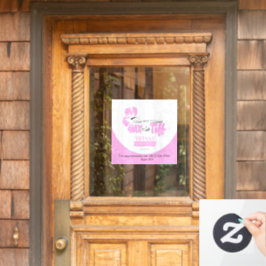 Wax mit Tif-Fensterdekor Fensteraufkleber