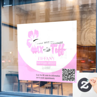 Wax mit Tiff Clear Window dec Fensteraufkleber