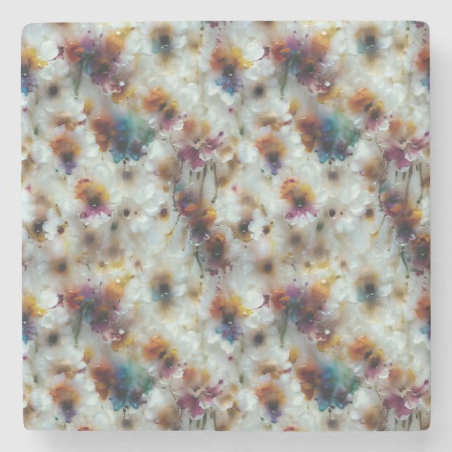 Wax Petal Steinuntersetzer (Vorderseite)