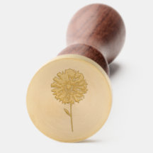 WAX SIEGEL BRIEFMARKE FLORAL DESIGN