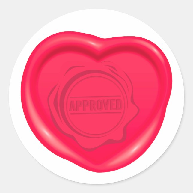 Wax Siegel Liebhaber Runder Aufkleber (Vorderseite)