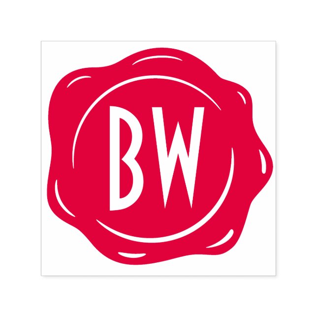 Wax Siegel Monogram Customize Classic Luxury Permastempel (Design)